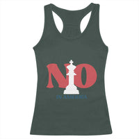 No Kings In America Chess Racerback Tank Top White King
