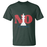 No Kings In America Chess T Shirt White King