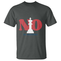 No Kings In America Chess T Shirt White King