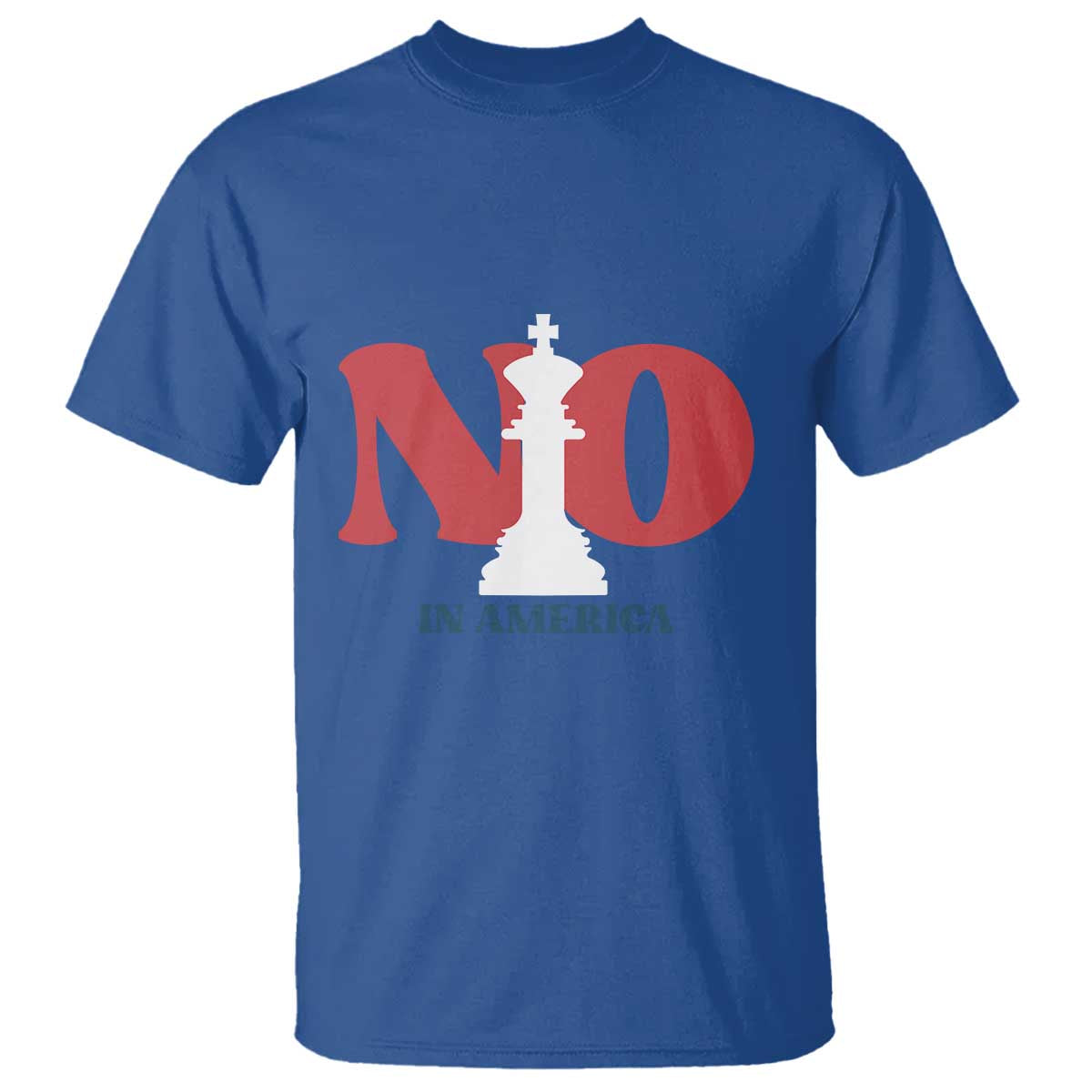 No Kings In America Chess T Shirt White King