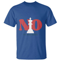 No Kings In America Chess T Shirt White King