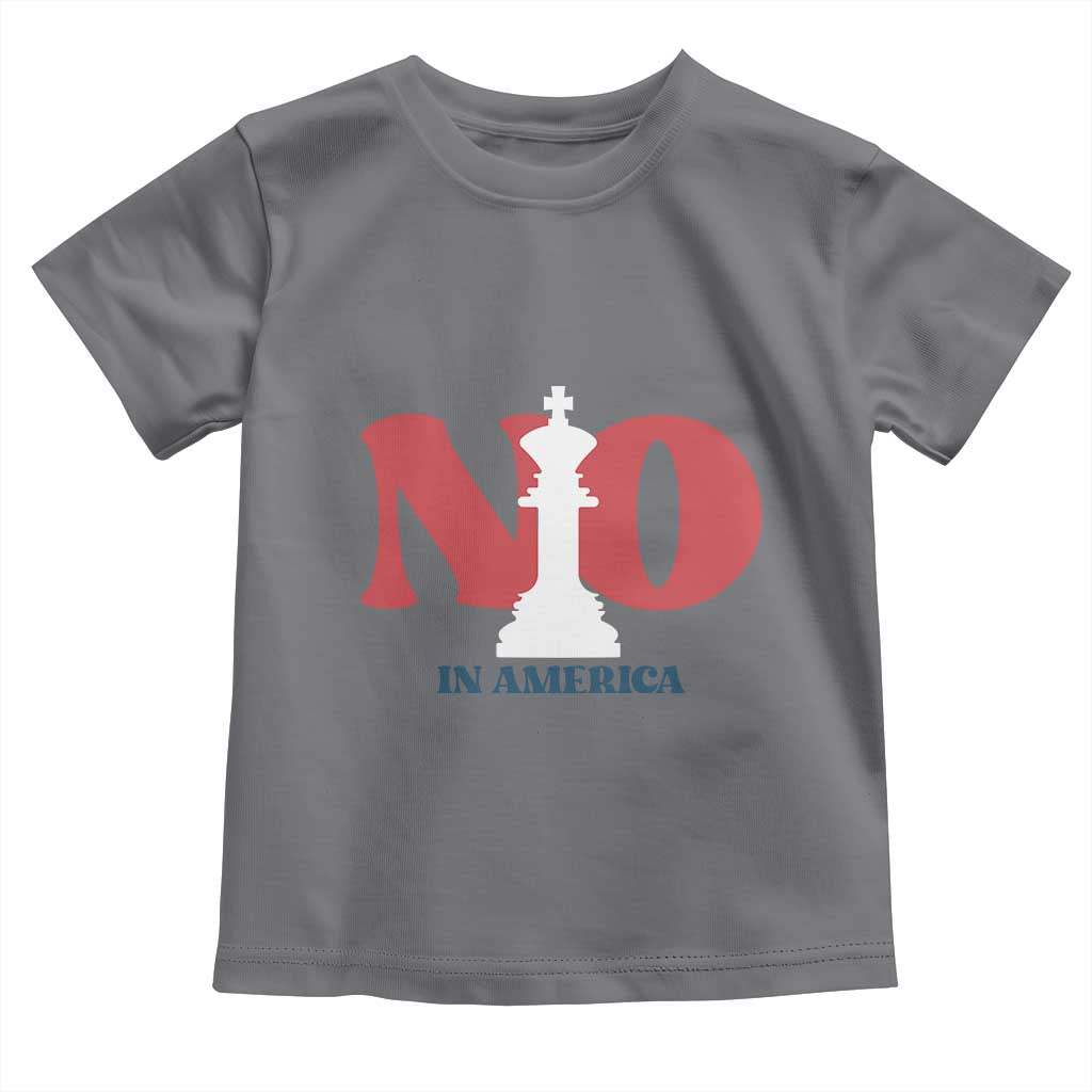 No Kings In America Chess Toddler T Shirt White King