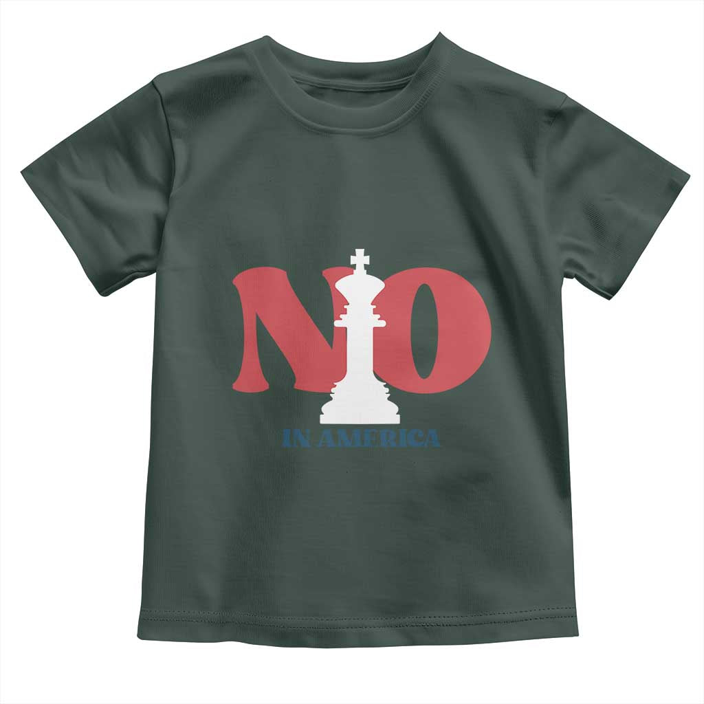 No Kings In America Chess Toddler T Shirt White King