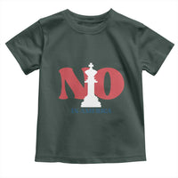 No Kings In America Chess Toddler T Shirt White King