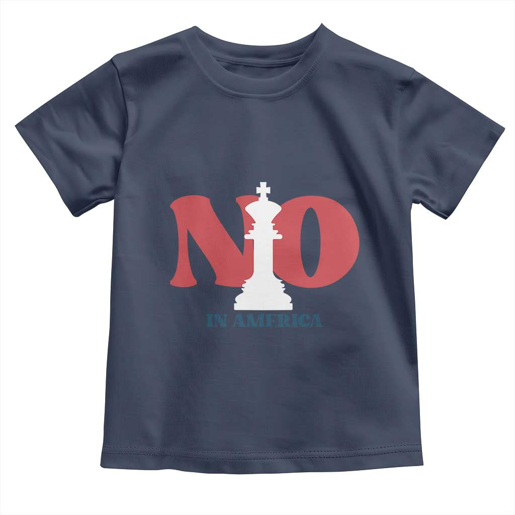 No Kings In America Chess Toddler T Shirt White King