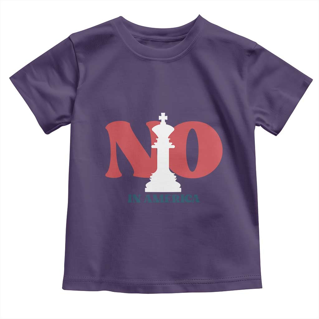 No Kings In America Chess Toddler T Shirt White King