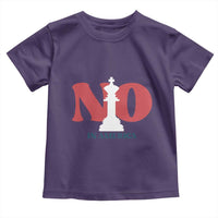 No Kings In America Chess Toddler T Shirt White King