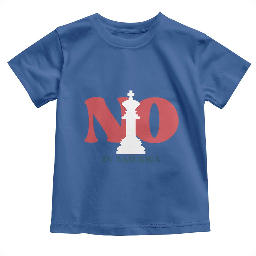 No Kings In America Chess Toddler T Shirt White King
