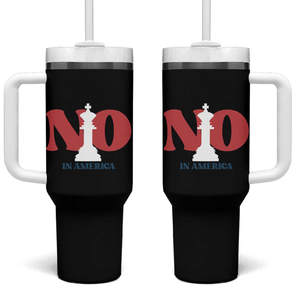 No Kings In America Chess Tumbler With Handle White King