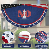 No Kings In America White King in Chess Patriotic Fan Flag