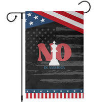 No Kings In America Chess Garden Flag White King