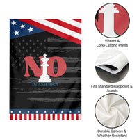 No Kings In America Chess Garden Flag White King