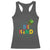 Lucky Shamrock Be Kind Racerback Tank Top Autism Leprechaun St Patricks Day