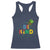 Lucky Shamrock Be Kind Racerback Tank Top Autism Leprechaun St Patricks Day