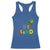 Lucky Shamrock Be Kind Racerback Tank Top Autism Leprechaun St Patricks Day