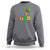 Lucky Shamrock Be Kind Sweatshirt Autism Leprechaun St Patricks Day