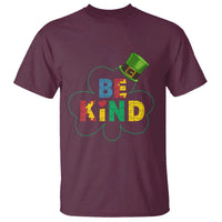 Lucky Shamrock Be Kind T Shirt Autism Leprechaun St Patricks Day