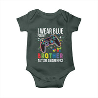 Autism Awareness Gamer Baby Onesie I Wear Blue for My Brother Video Game Family Support