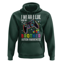 Autism Awareness Gamer Hoodie I Wear Blue for My Brother Video Game Family Support