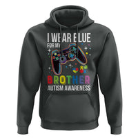 Autism Awareness Gamer Hoodie I Wear Blue for My Brother Video Game Family Support