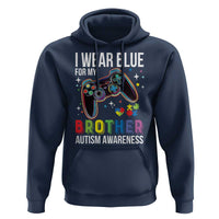 Autism Awareness Gamer Hoodie I Wear Blue for My Brother Video Game Family Support