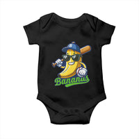 Cute Banana Graphics Baby Onesie Funny Sports Baseball Lover