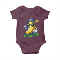 Cute Banana Graphics Baby Onesie Funny Sports Baseball Lover