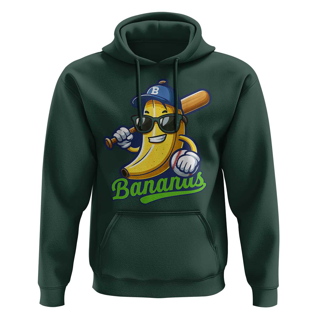 Cute Banana Graphics Hoodie Funny Sports Baseball Lover
