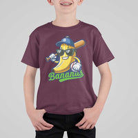 Cute Banana Graphics T Shirt For Kid Funny Sports Baseball Lover
