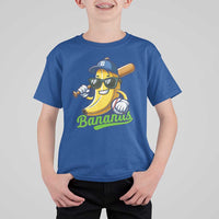 Cute Banana Graphics T Shirt For Kid Funny Sports Baseball Lover