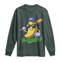 Cute Banana Graphics Long Sleeve Shirt Funny Sports Baseball Lover