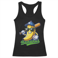 Cute Banana Graphics Racerback Tank Top Funny Sports Baseball Lover