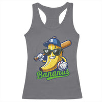 Cute Banana Graphics Racerback Tank Top Funny Sports Baseball Lover