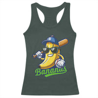 Cute Banana Graphics Racerback Tank Top Funny Sports Baseball Lover