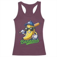 Cute Banana Graphics Racerback Tank Top Funny Sports Baseball Lover
