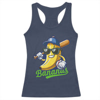 Cute Banana Graphics Racerback Tank Top Funny Sports Baseball Lover