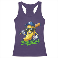Cute Banana Graphics Racerback Tank Top Funny Sports Baseball Lover