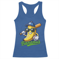 Cute Banana Graphics Racerback Tank Top Funny Sports Baseball Lover