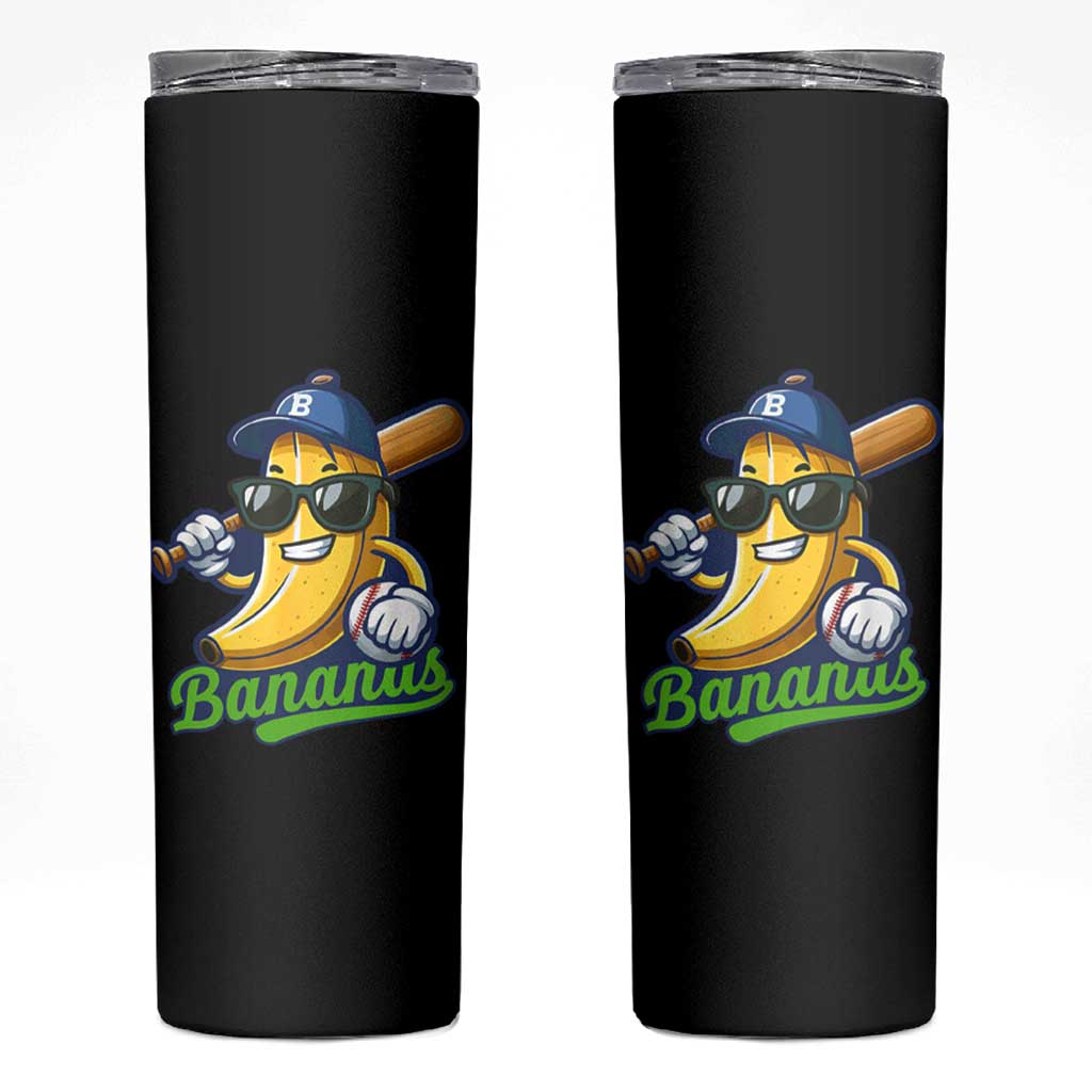 Cute Banana Graphics Skinny Tumbler Funny Sports Baseball Lover