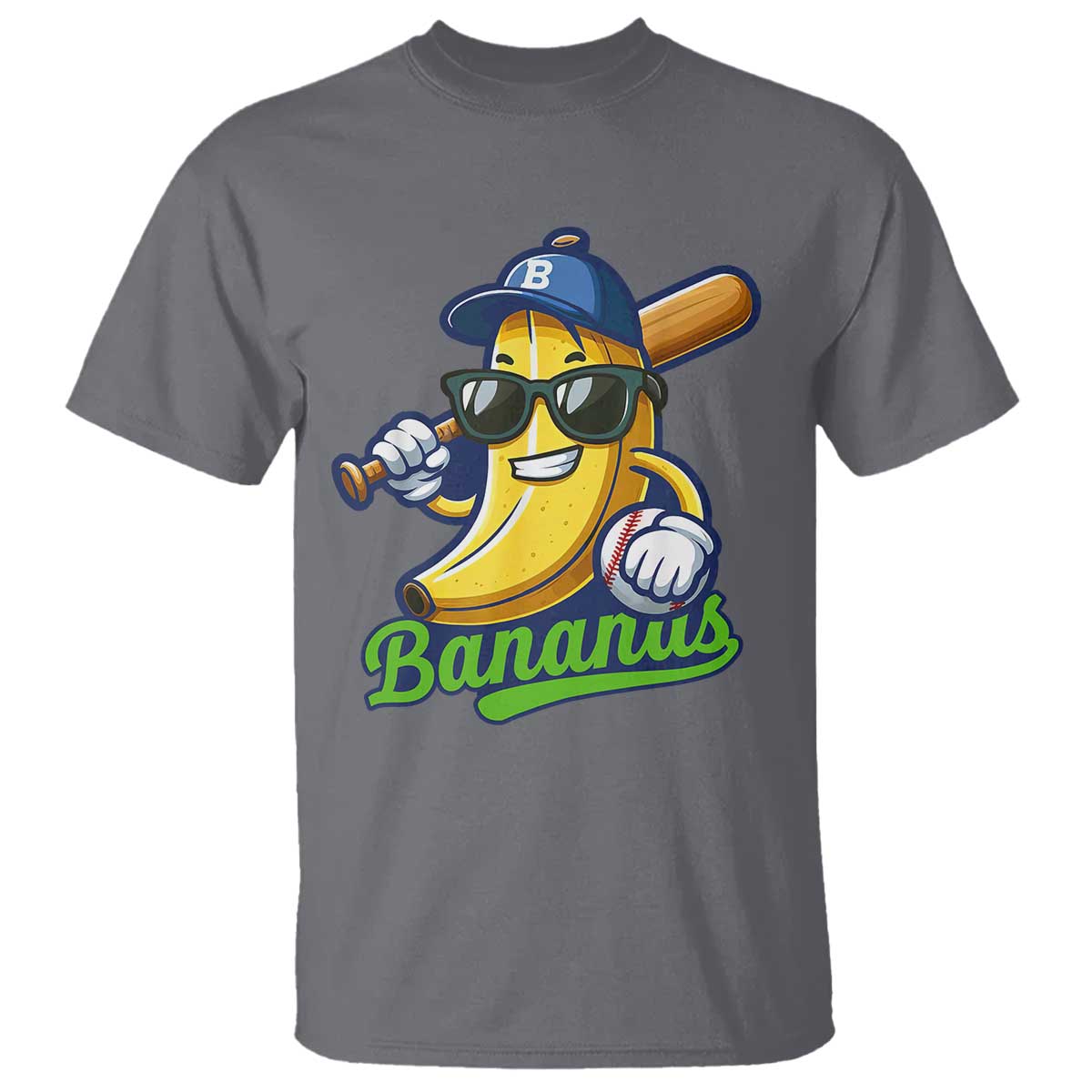 Cute Banana Graphics T Shirt Funny Sports Baseball Lover