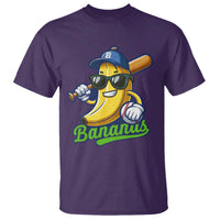 Cute Banana Graphics T Shirt Funny Sports Baseball Lover