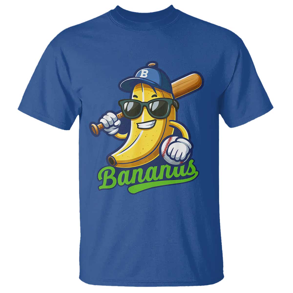 Cute Banana Graphics T Shirt Funny Sports Baseball Lover