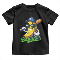 Cute Banana Graphics Toddler T Shirt Funny Sports Baseball Lover