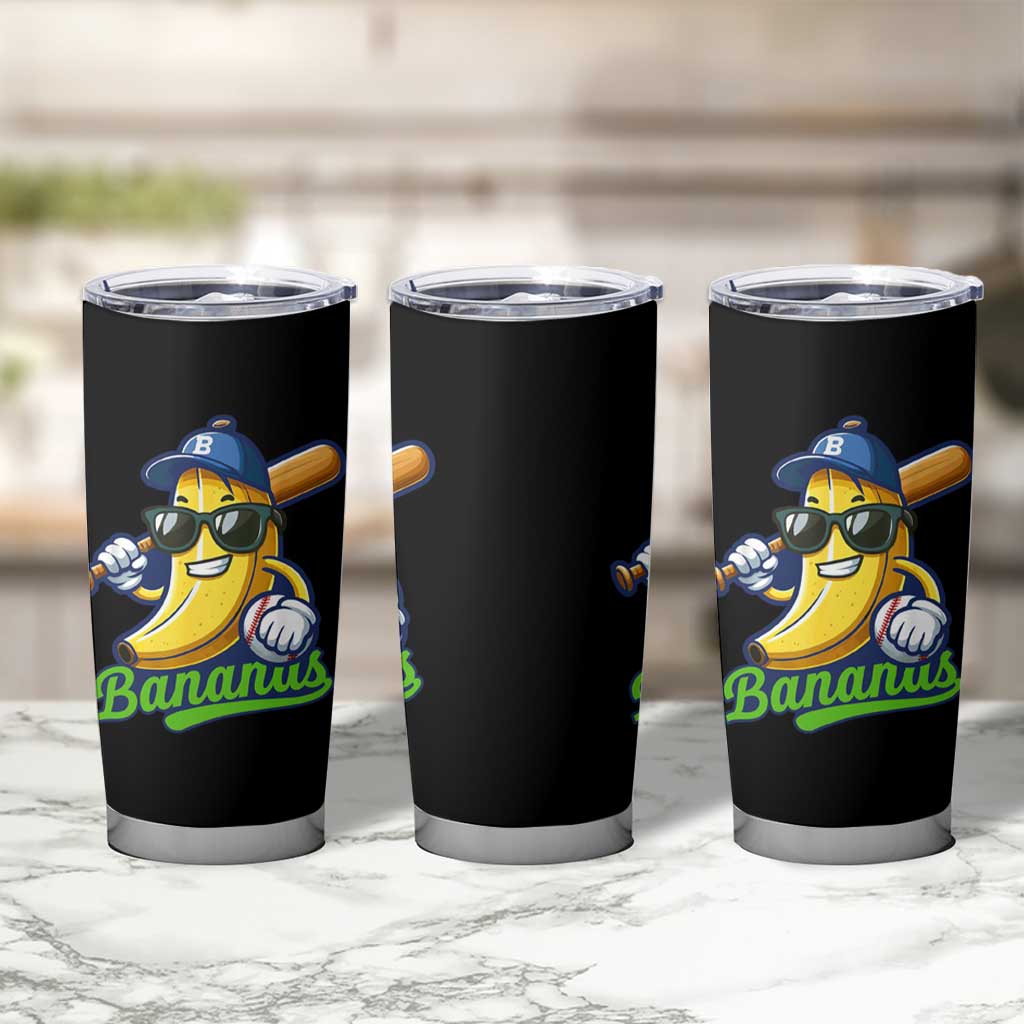Cute Banana Graphics Tumbler Cup Funny Sports Baseball Lover