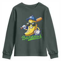 Cute Banana Graphics Youth Sweatshirt Funny Sports Baseball Lover
