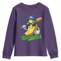 Cute Banana Graphics Youth Sweatshirt Funny Sports Baseball Lover