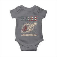 Chainsaw For Bureaucracy Baby Onesie Funny DOGE USA Flag