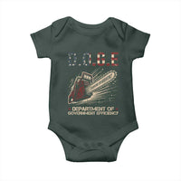 Chainsaw For Bureaucracy Baby Onesie Funny DOGE USA Flag