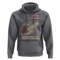 Chainsaw For Bureaucracy Hoodie Funny DOGE USA Flag