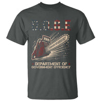 Chainsaw For Bureaucracy T Shirt Funny DOGE USA Flag